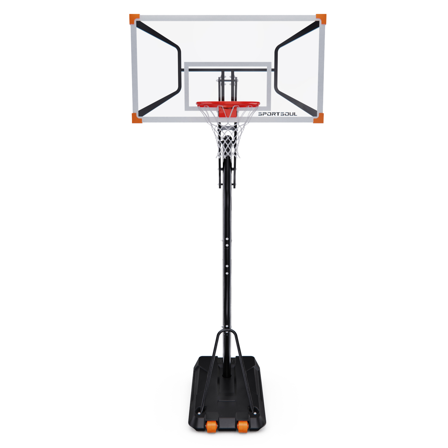 Баскетбольная мобильная стойка DFC SPORTSOUL, 137 х 84 x 0.3 см