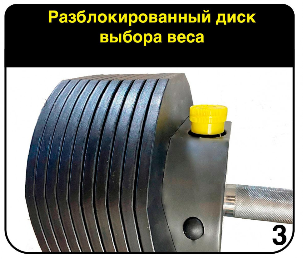 Гантели наборные First Degree Fitness MX Select MX-55, вес 4.5-24.9 кг, 2 шт без стойки