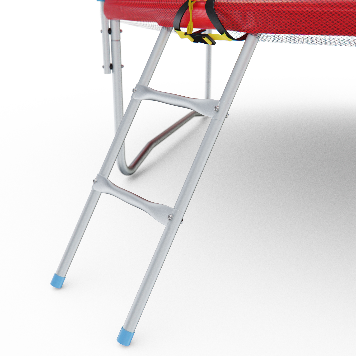 Батут с сеткой DFC PELPO 8ft с лестницей, RED