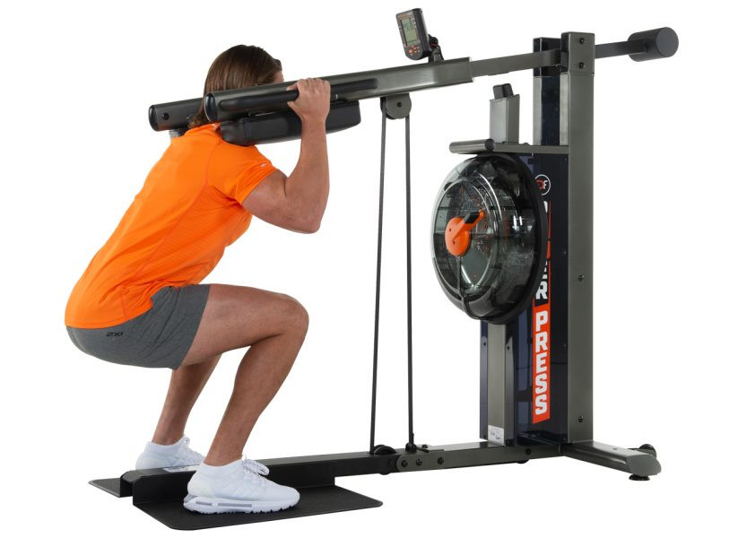 Тренажер для приседаний и жимов (сквот) First Degree Fitness FluidPowerPRESS Grey