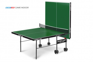 Стол теннисный Game Indoor с сеткой Зелёный