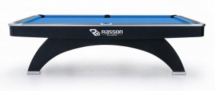 Бильярдный стол для пула "Rasson OX" 9 ф (черный) с плитой